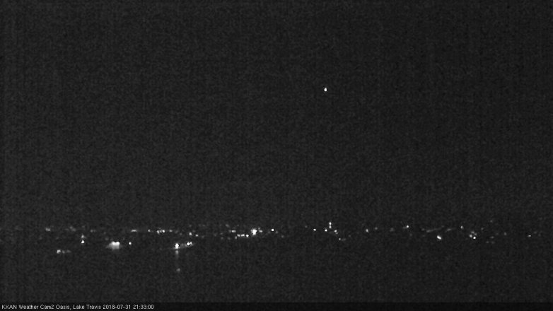 Lake Travis webcam, July 31, 2018 8:35 PM CT