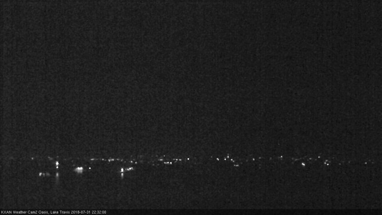 Lake Travis webcam, July 31, 2018 9:35 PM CT