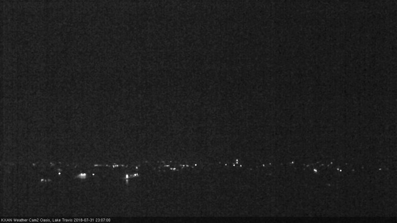 Lake Travis webcam, July 31, 2018 10:10 PM CT