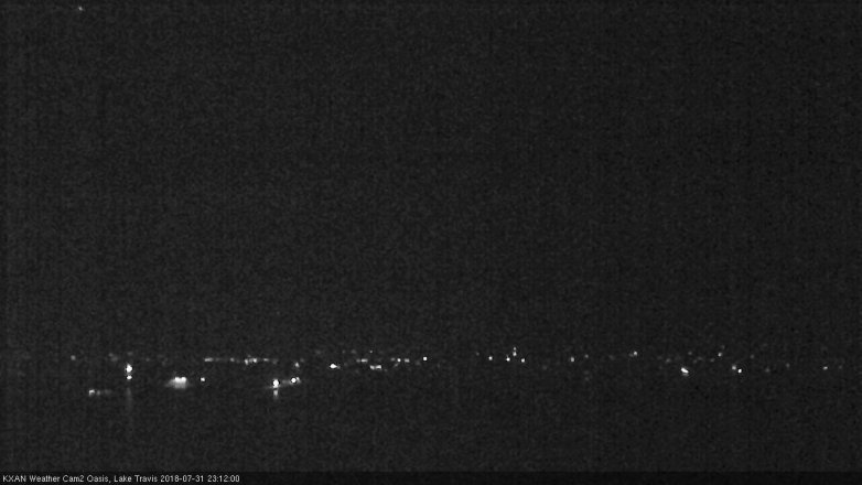 Lake Travis webcam, July 31, 2018 10:15 PM CT