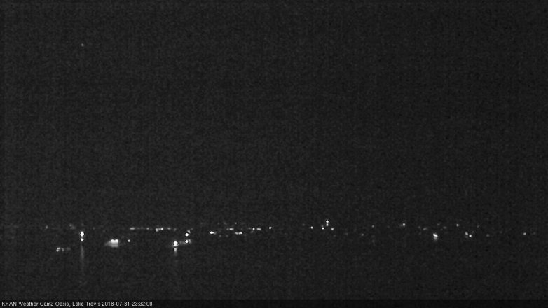 Lake Travis webcam, July 31, 2018 10:35 PM CT