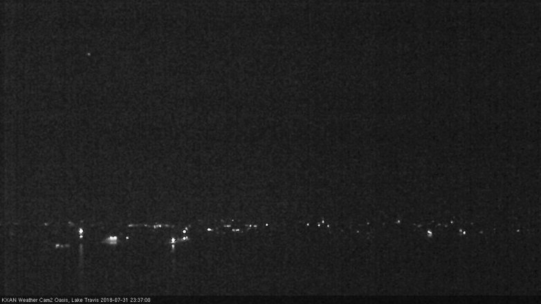 Lake Travis webcam, July 31, 2018 10:40 PM CT