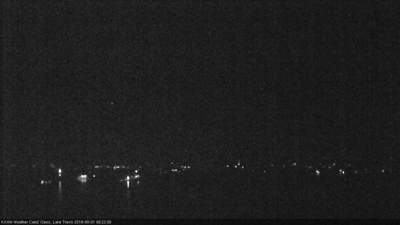Lake Travis webcam, July 31, 2018 11:25 PM CT