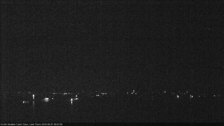 Lake Travis webcam, July 31, 2018 11:50 PM CT