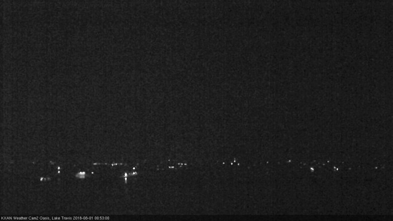 Lake Travis webcam, July 31, 2018 11:55 PM CT