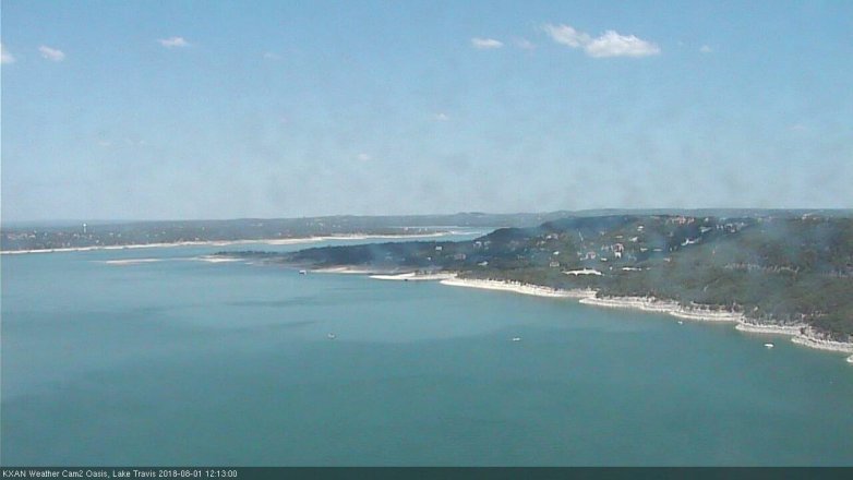 Lake Travis webcam, August 1, 2018 11:15 AM CT