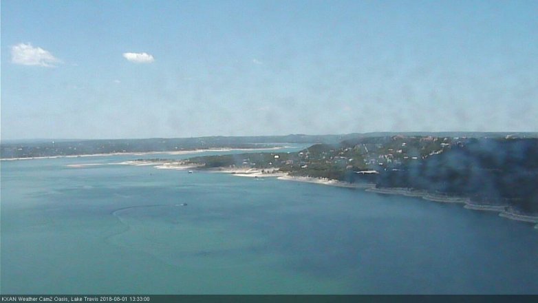 Lake Travis webcam, August 1, 2018 12:35 PM CT