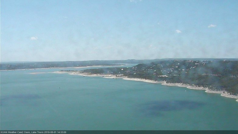 Lake Travis webcam, August 1, 2018 1:35 PM CT