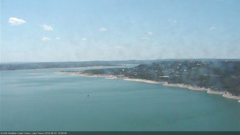 Lake Travis webcam, August 1, 2018 2:00 PM CT