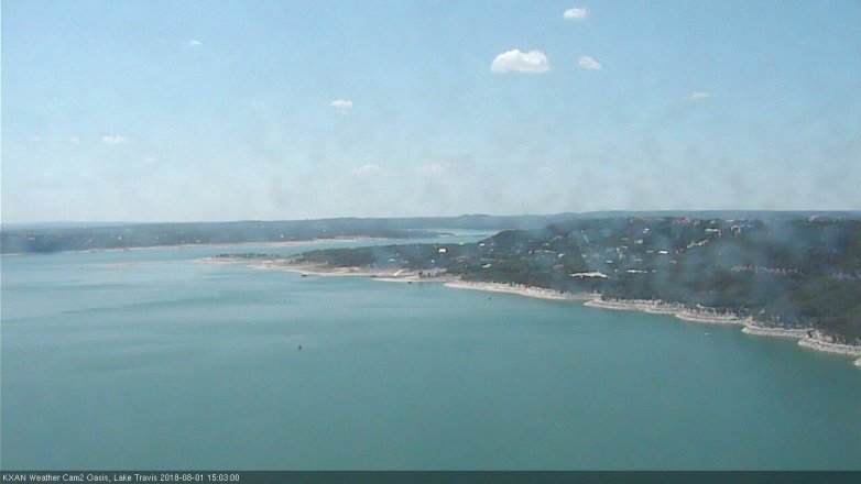 Lake Travis webcam, August 1, 2018 2:05 PM CT