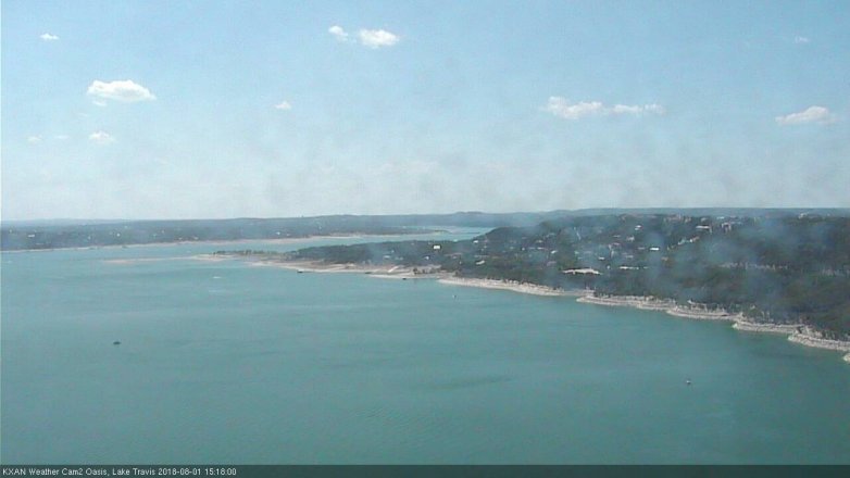 Lake Travis webcam, August 1, 2018 2:20 PM CT
