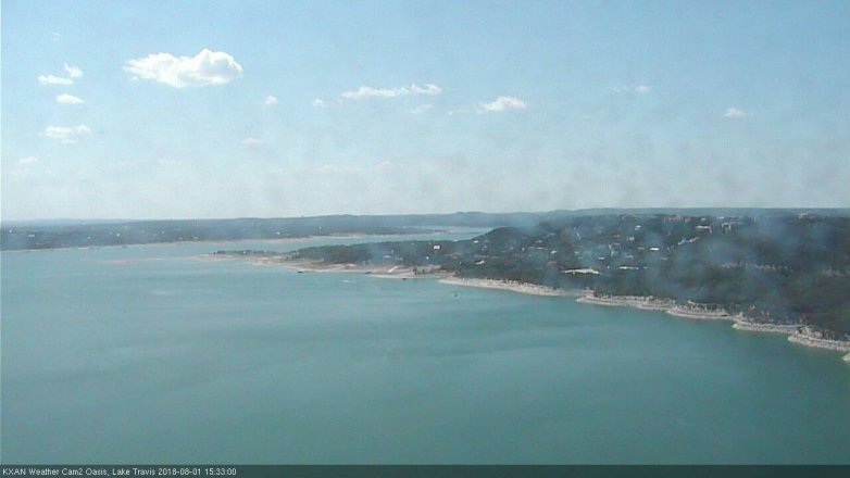 Lake Travis webcam, August 1, 2018 2:35 PM CT