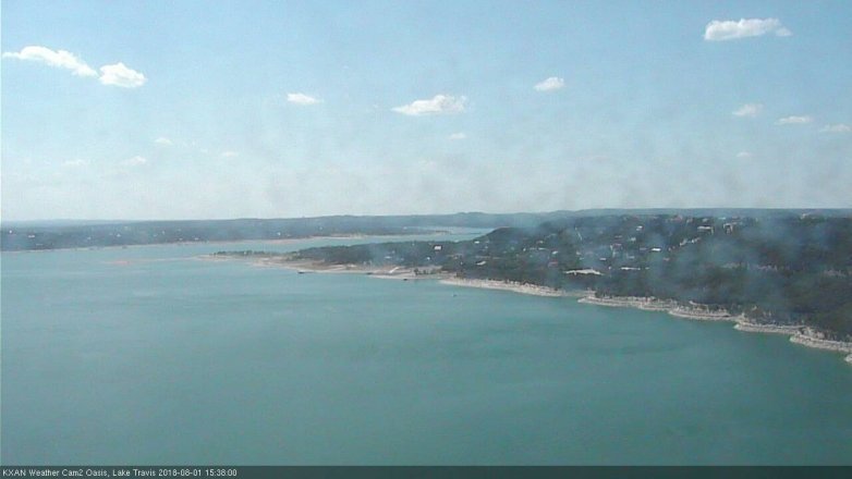 Lake Travis webcam, August 1, 2018 2:40 PM CT