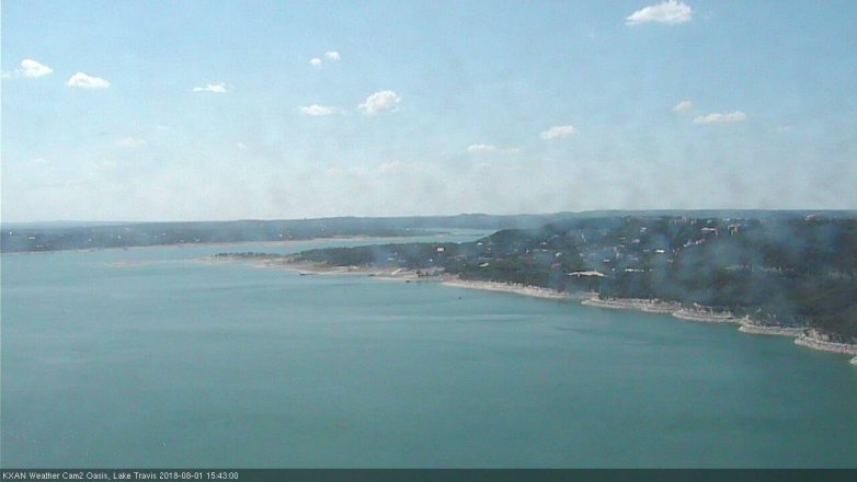 Lake Travis webcam, August 1, 2018 2:45 PM CT