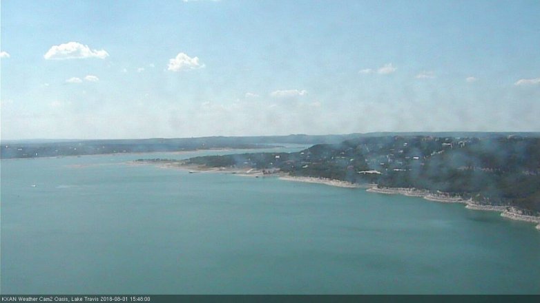 Lake Travis webcam, August 1, 2018 2:50 PM CT