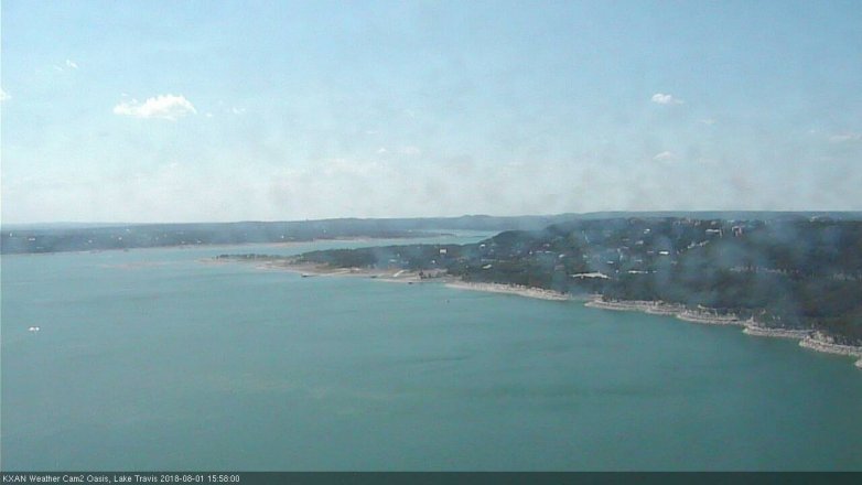 Lake Travis webcam, August 1, 2018 3:00 PM CT