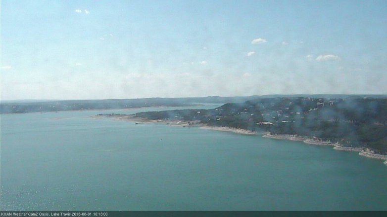 Lake Travis webcam, August 1, 2018 3:15 PM CT