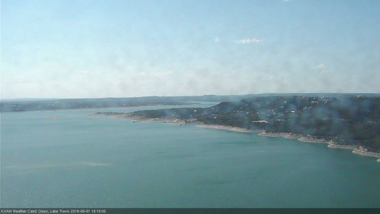 Lake Travis webcam, August 1, 2018 3:20 PM CT