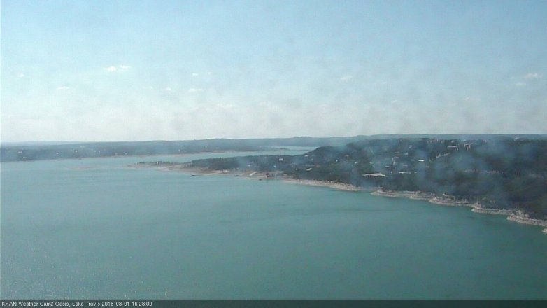 Lake Travis webcam, August 1, 2018 3:30 PM CT
