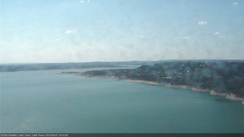 Lake Travis webcam, August 1, 2018 3:35 PM CT
