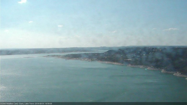 Lake Travis webcam, August 1, 2018 4:00 PM CT