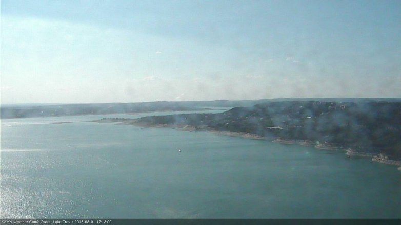 Lake Travis webcam, August 1, 2018 4:15 PM CT