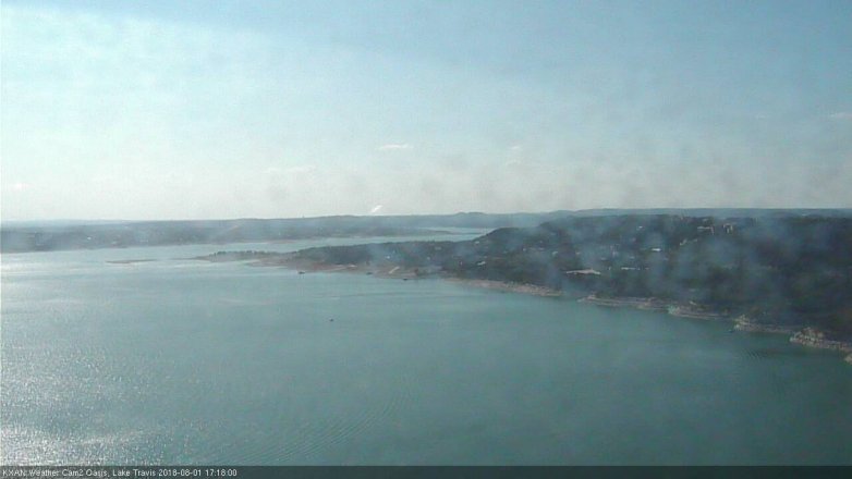 Lake Travis webcam, August 1, 2018 4:20 PM CT