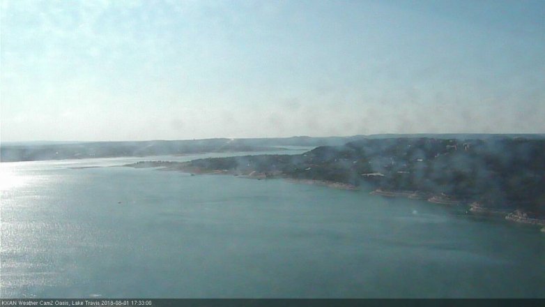Lake Travis webcam, August 1, 2018 4:35 PM CT