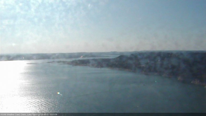 Lake Travis webcam, August 1, 2018 5:05 PM CT