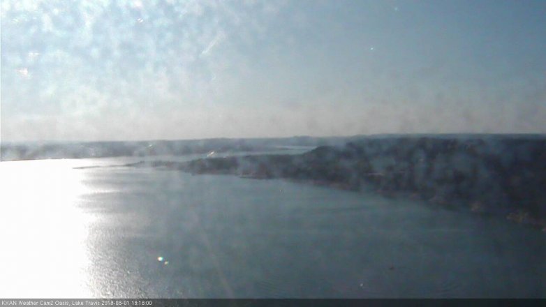 Lake Travis webcam, August 1, 2018 5:20 PM CT