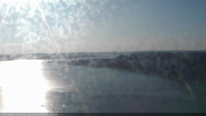 Lake Travis webcam, August 1, 2018 5:45 PM CT