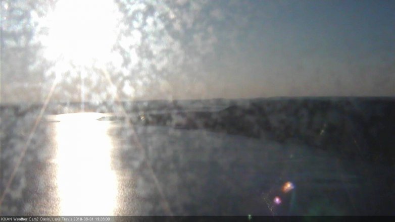 Lake Travis webcam, August 1, 2018 6:30 PM CT