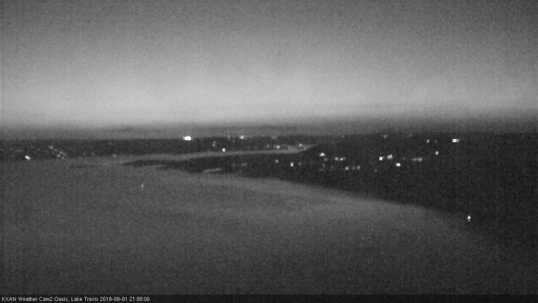 Lake Travis webcam, August 1, 2018 8:10 PM CT