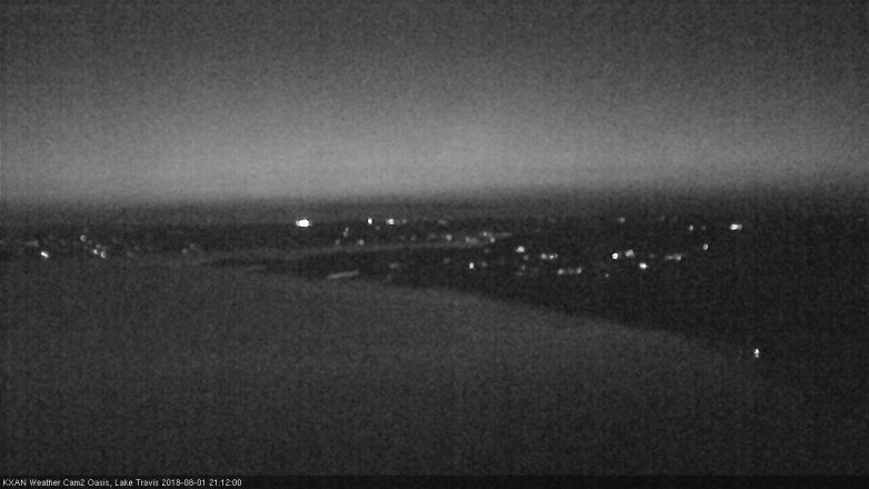 Lake Travis webcam, August 1, 2018 8:15 PM CT