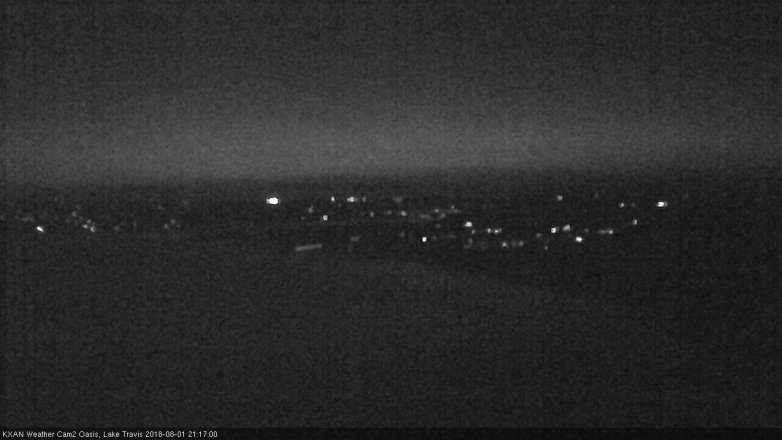 Lake Travis webcam, August 1, 2018 8:20 PM CT