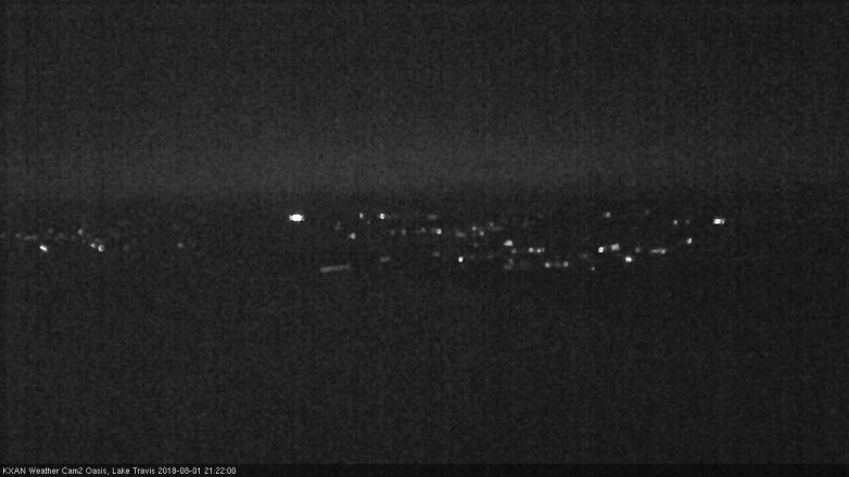 Lake Travis webcam, August 1, 2018 8:25 PM CT