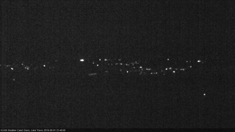 Lake Travis webcam, August 1, 2018 8:50 PM CT