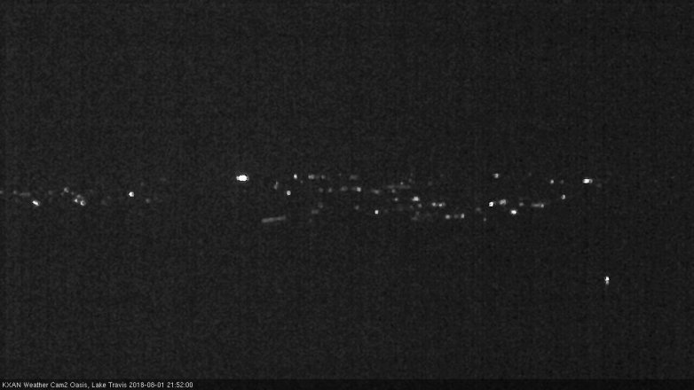 Lake Travis webcam, August 1, 2018 8:55 PM CT