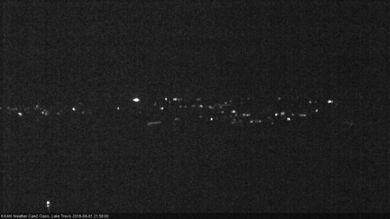 Lake Travis webcam, August 1, 2018 9:00 PM CT