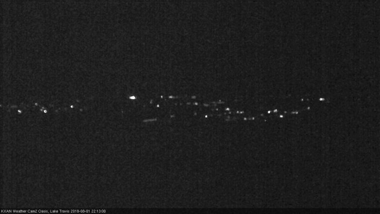 Lake Travis webcam, August 1, 2018 9:15 PM CT