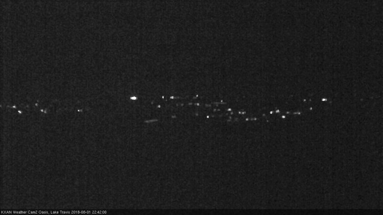 Lake Travis webcam, August 1, 2018 9:45 PM CT