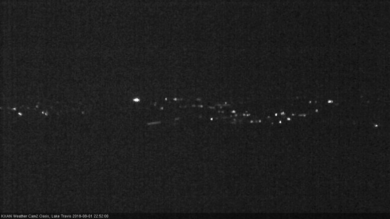 Lake Travis webcam, August 1, 2018 9:55 PM CT