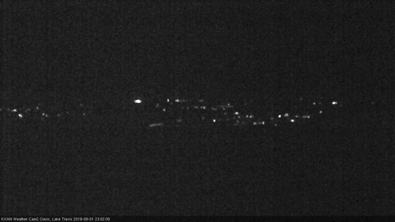Lake Travis webcam, August 1, 2018 10:05 PM CT