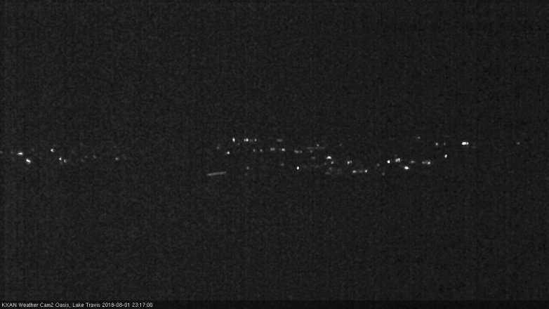Lake Travis webcam, August 1, 2018 10:20 PM CT