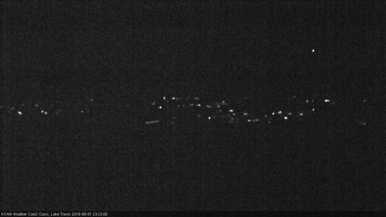 Lake Travis webcam, August 1, 2018 10:25 PM CT