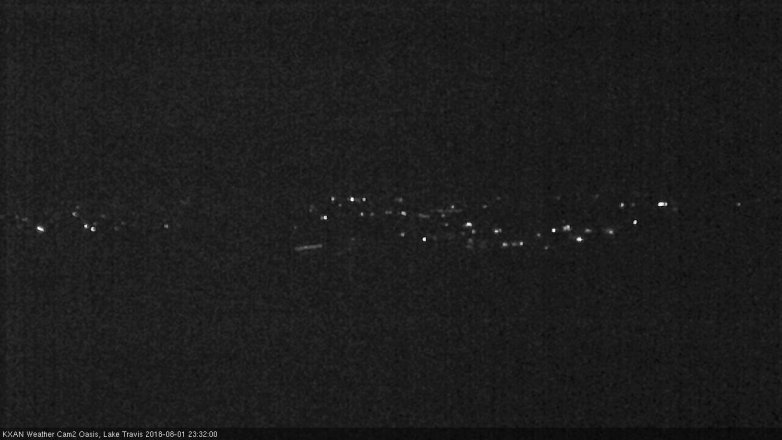 Lake Travis webcam, August 1, 2018 10:35 PM CT