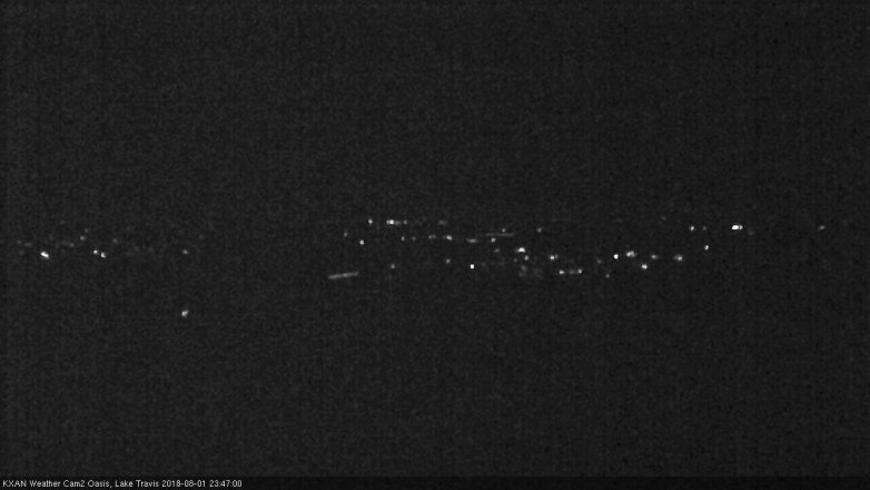 Lake Travis webcam, August 1, 2018 10:50 PM CT
