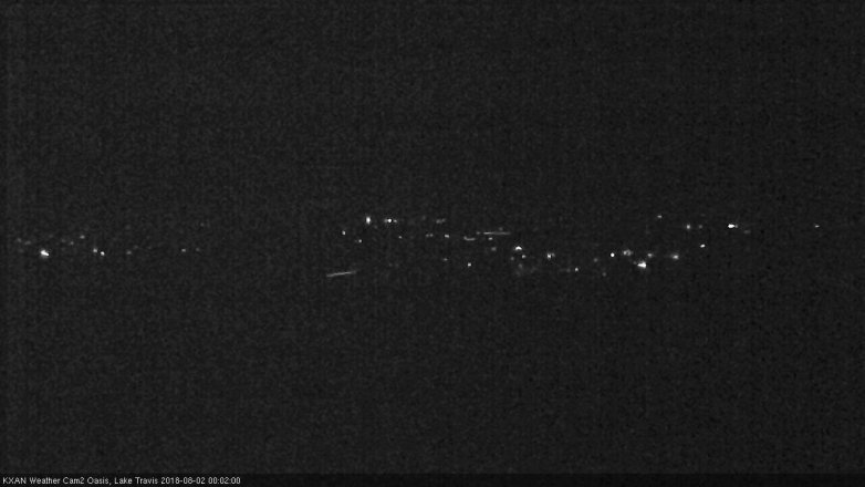 Lake Travis webcam, August 1, 2018 11:05 PM CT