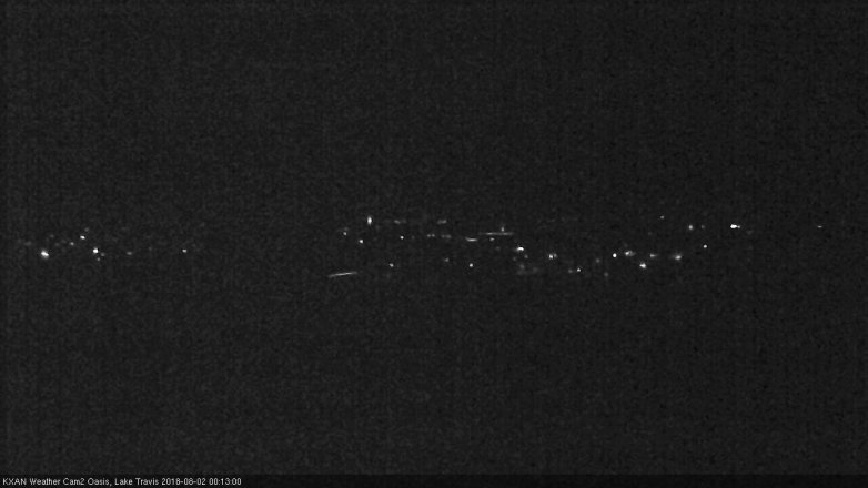 Lake Travis webcam, August 1, 2018 11:15 PM CT