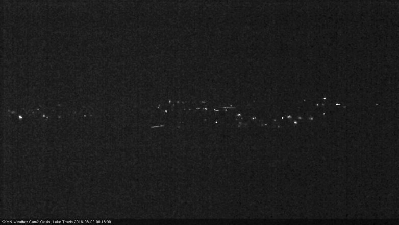 Lake Travis webcam, August 1, 2018 11:20 PM CT